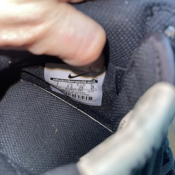 NIKE Dunk Sky Hi Essential Womens Size 7  Black 2" Hidden Wedge Sneakers Shoes - Picture 7 of 7